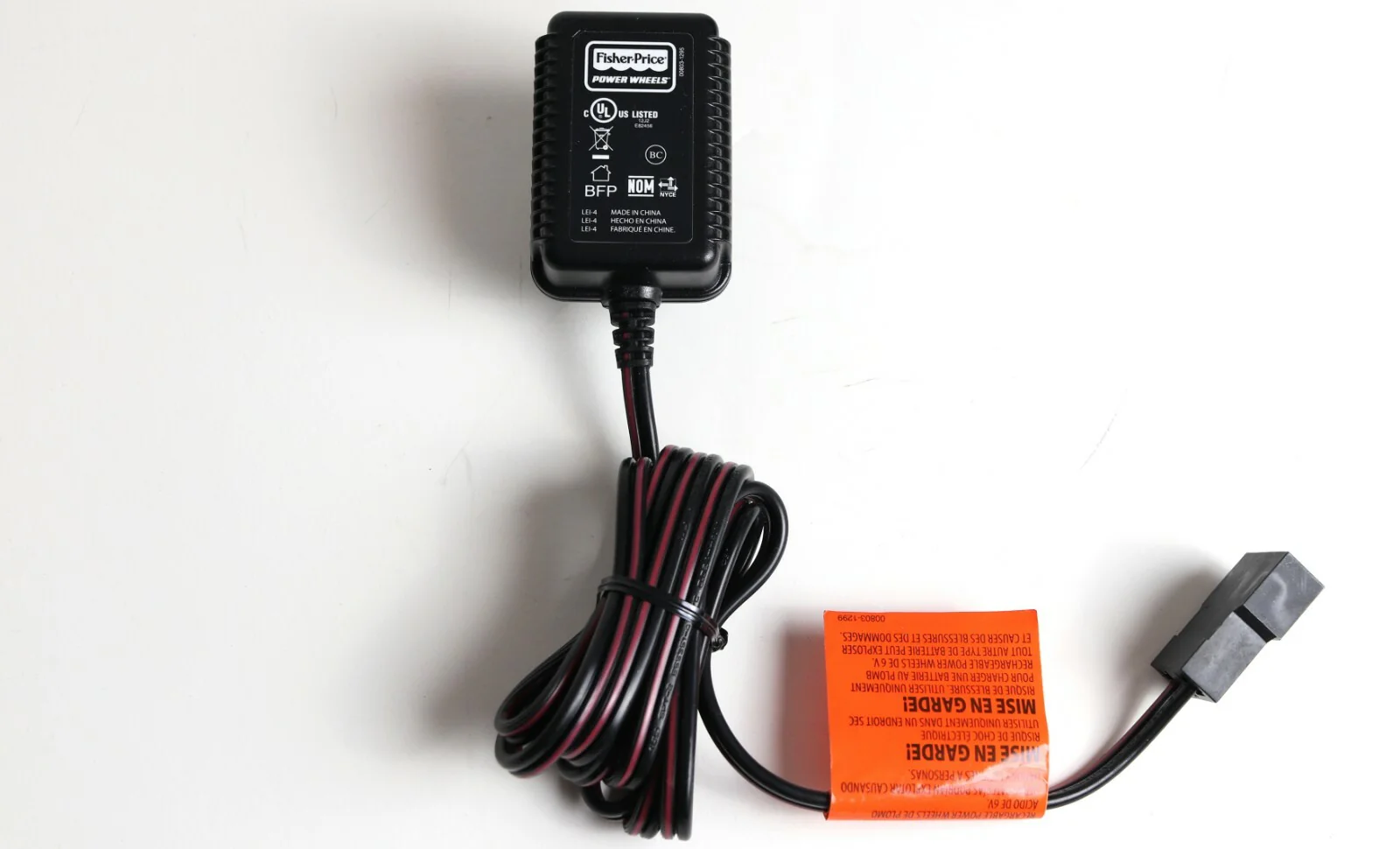 Power Wheel with AC Charger and Adapter Model 00801-1781 - Image 3