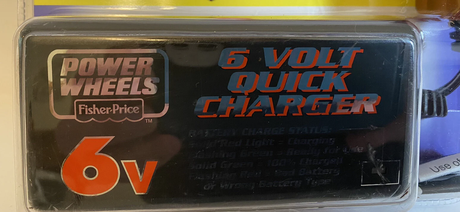6 Volt Power Wheels Battery and Charger with Indicator Light, Quick Charge - Image 3
