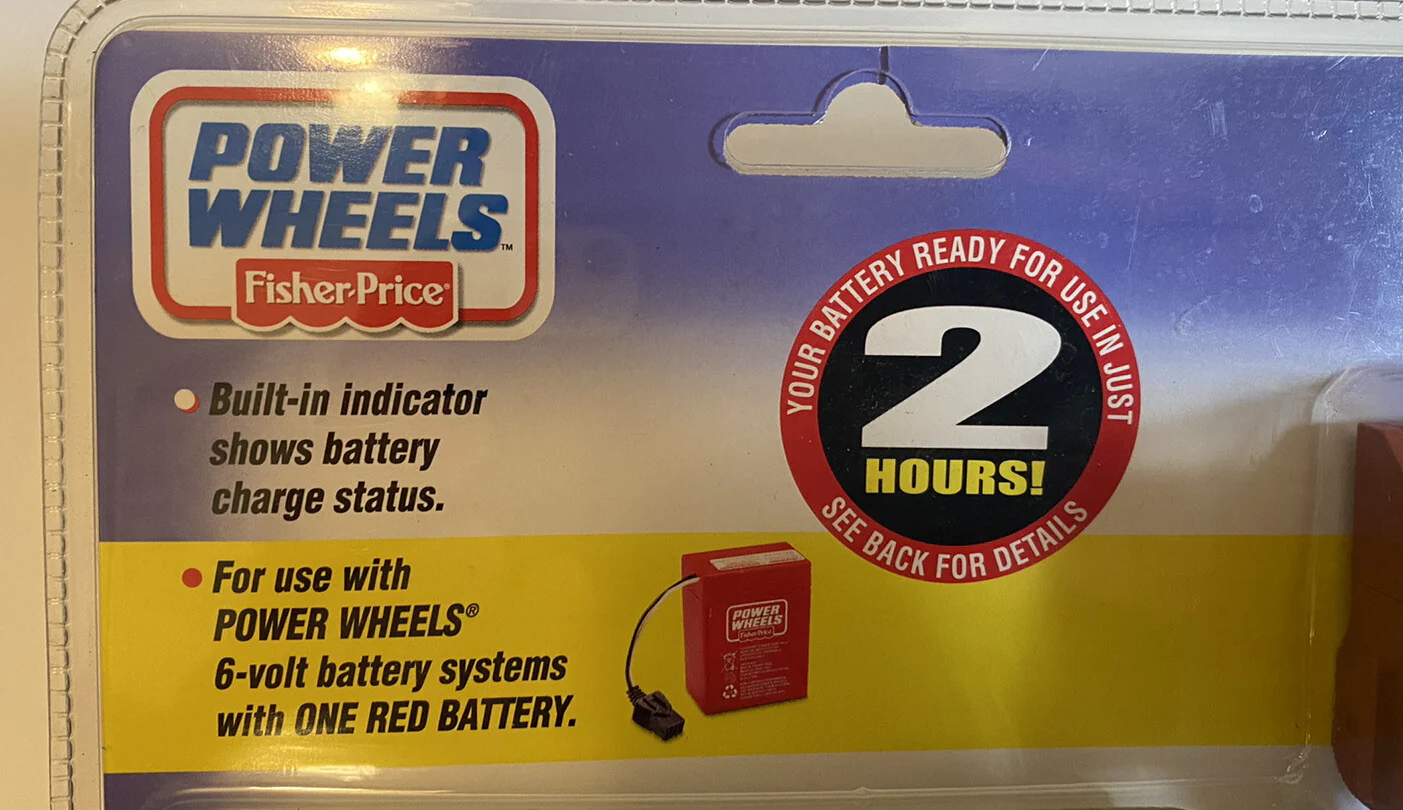 6 Volt Power Wheels Battery and Charger with Indicator Light, Quick Charge - Image 4