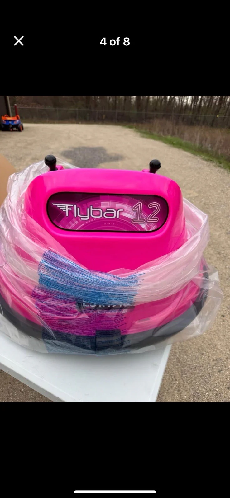 Flybar 6 Volt Battery-Powered Pink Bumper Car with LED Lights - Image 4