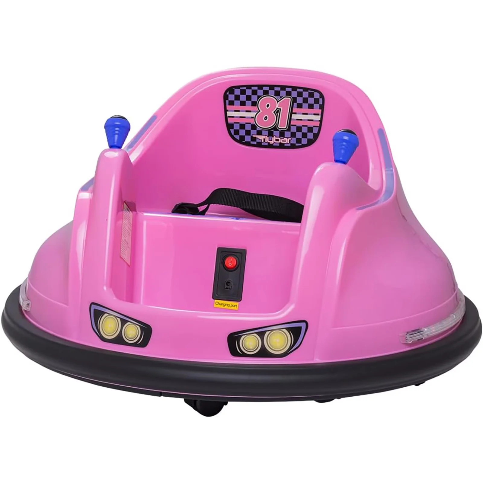 Pink Electric Bumper Car Ride-On Toy for Toddlers Aged 1.5 to 4 Years
