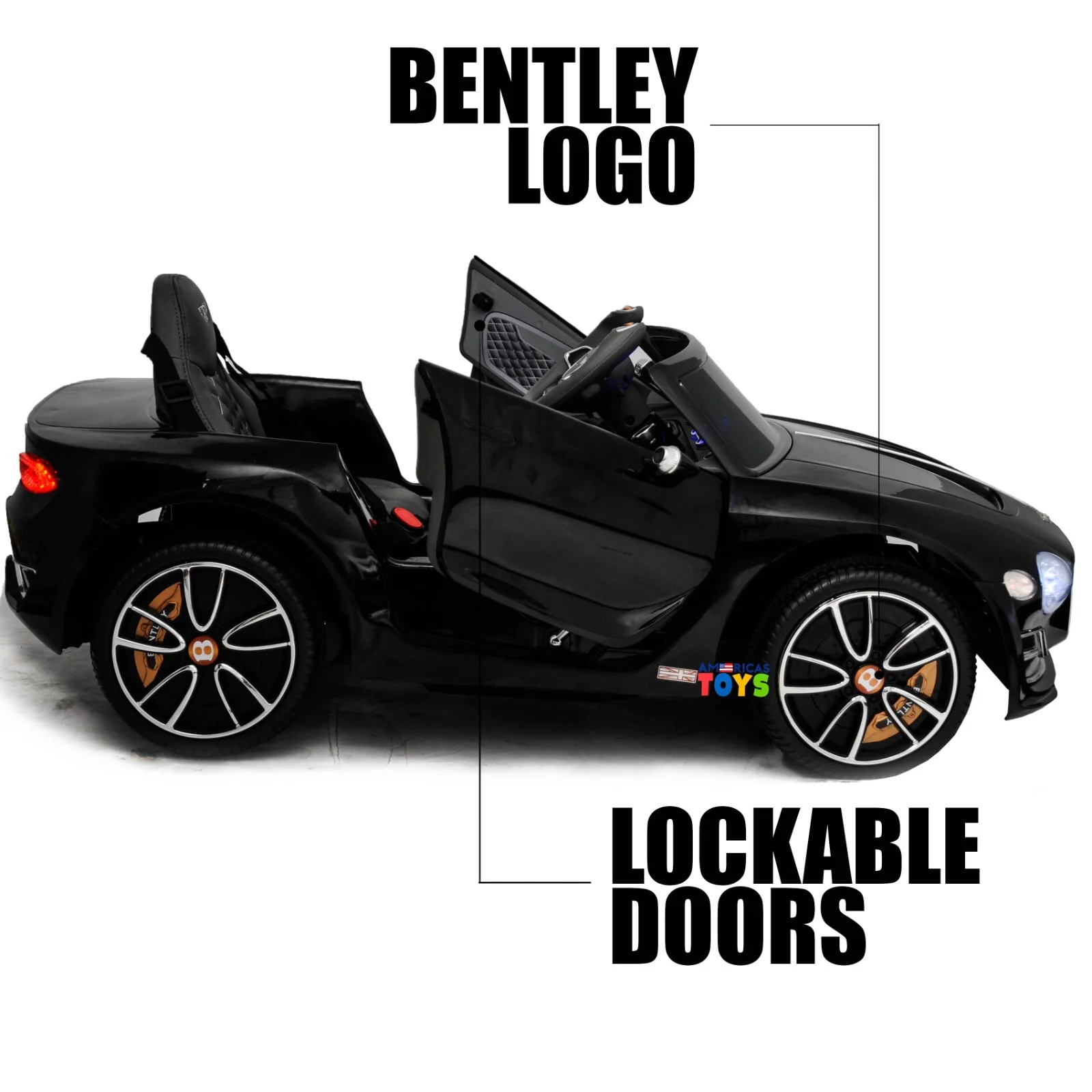 12V Licensed Bentley Ride-On Car for Kids with Remote Control, MP3, and Radio in Multiple Colors - Image 38