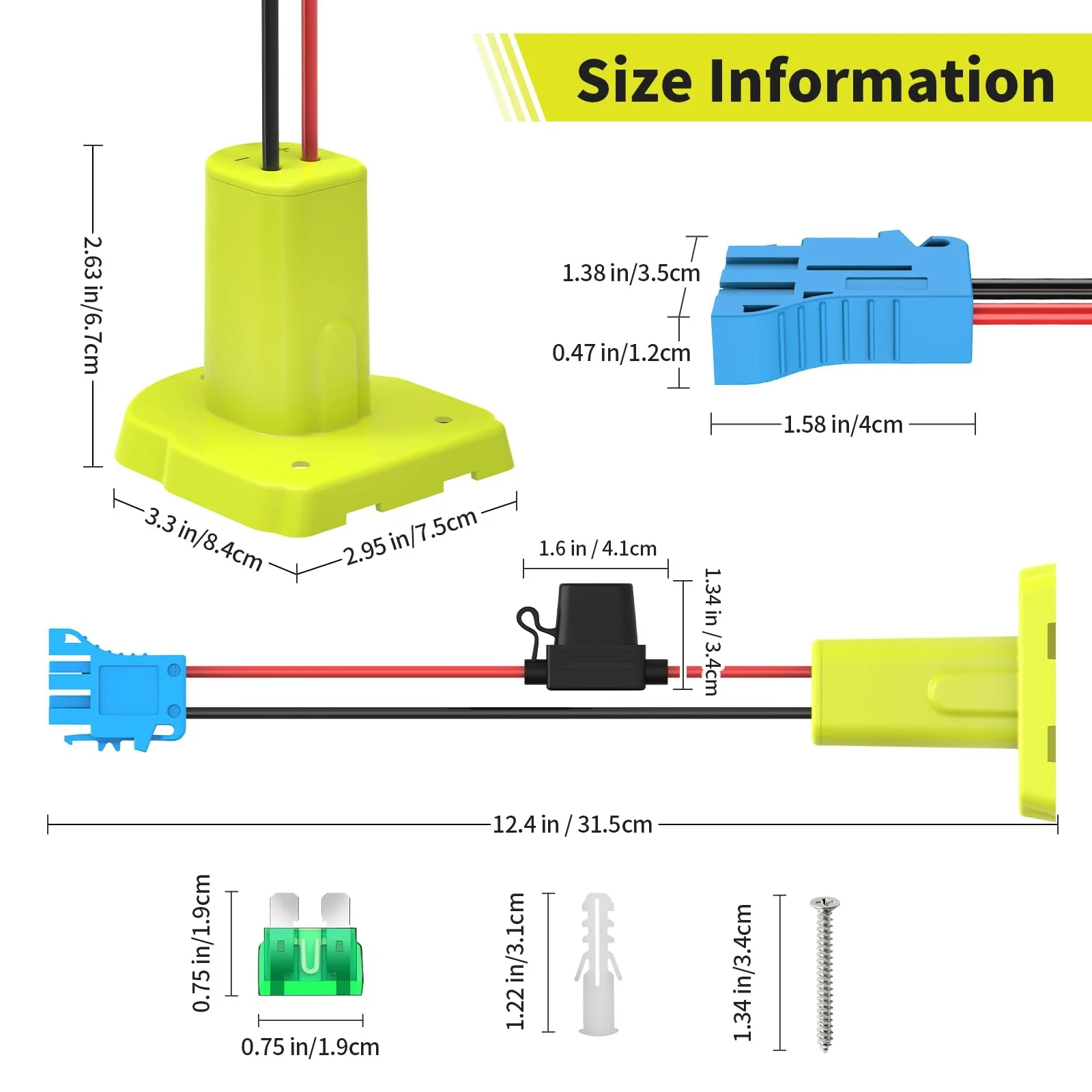 Power Wheel Battery Connector for Ryobi 18V Batteries with Wiring - Image 4