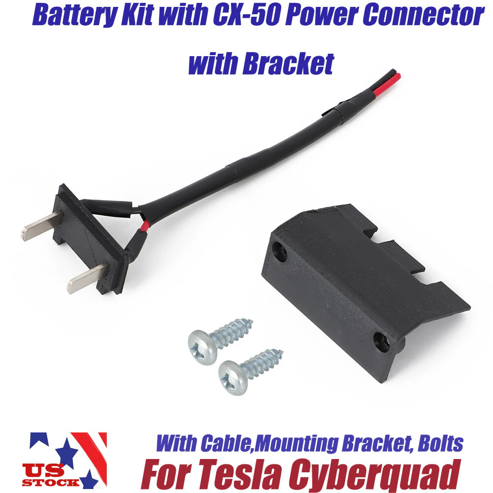 Kids Battery Kit with CX-50 Power Connector and Bracket for Tesla Cyberquad - Image 12