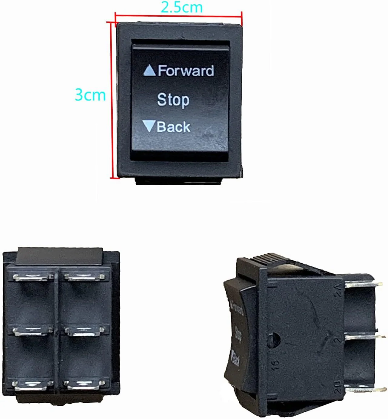 Electric 4-Wheel Ride-On Forward-Stop-Reverse Gear Switch for Kids - Image 2