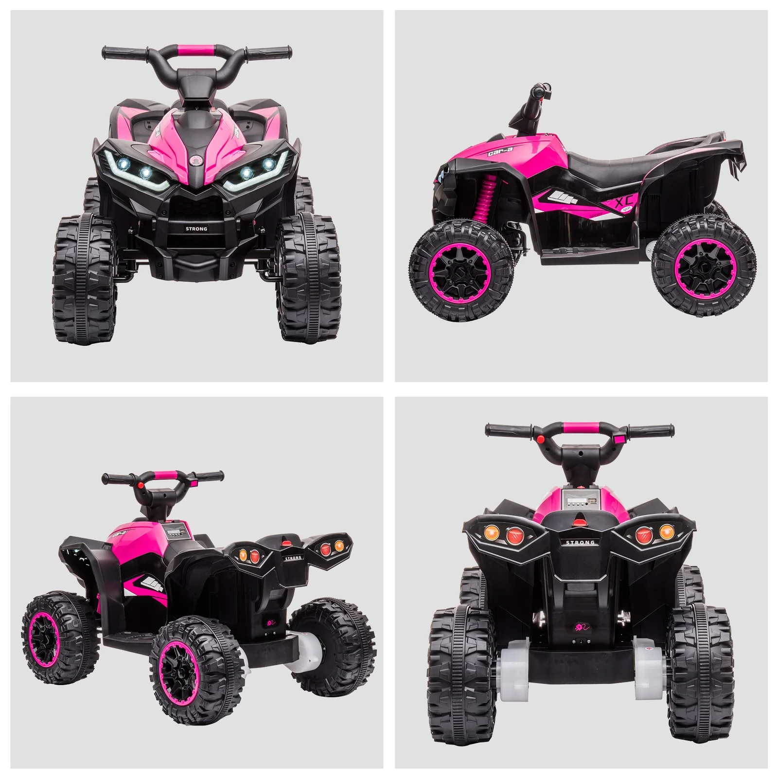Pink Four-Wheeler Electric Ride-On Toy for Toddlers with Music - Image 10