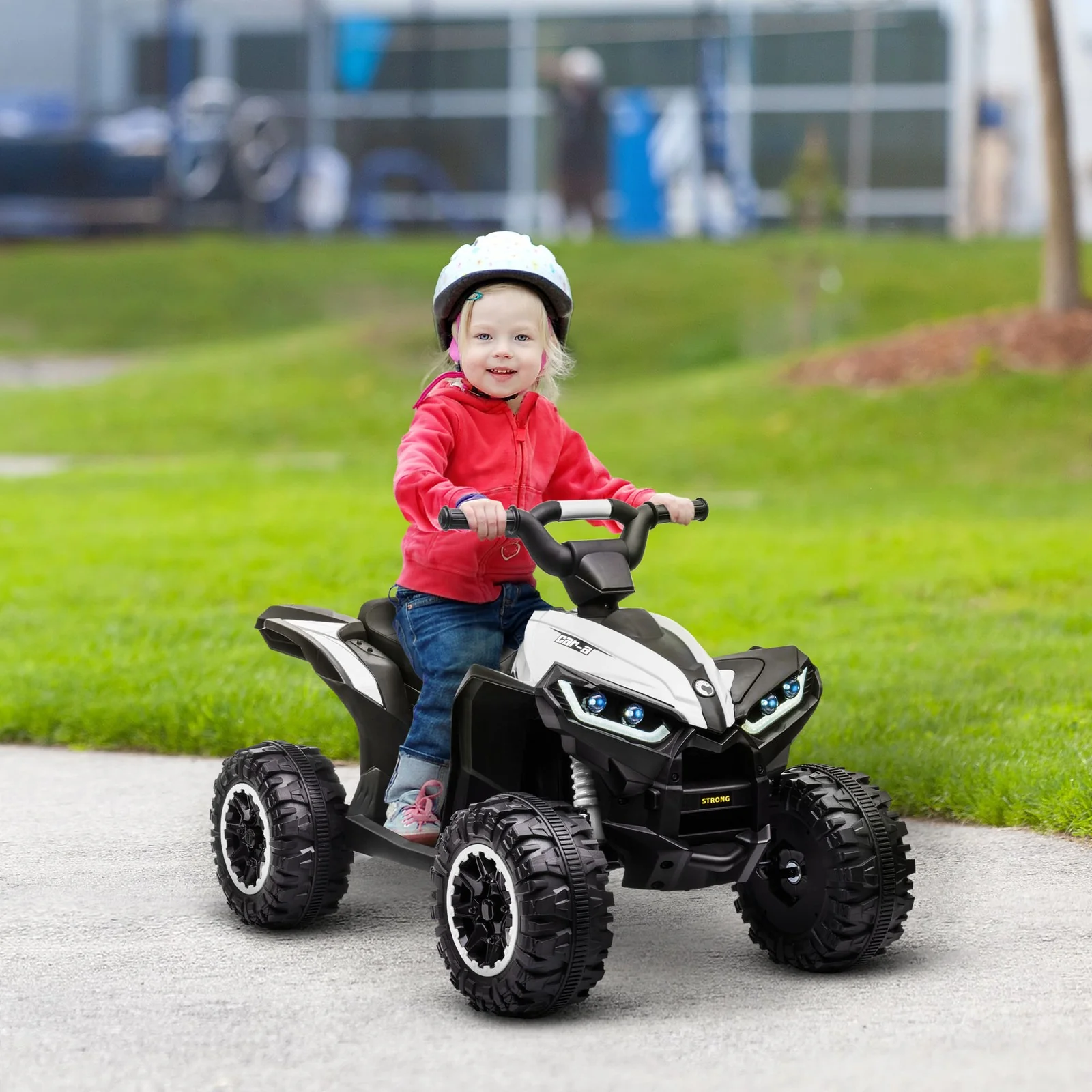 Electric Four-Wheeler Ride-On Toy with Music for Toddlers and Kids - Image 2