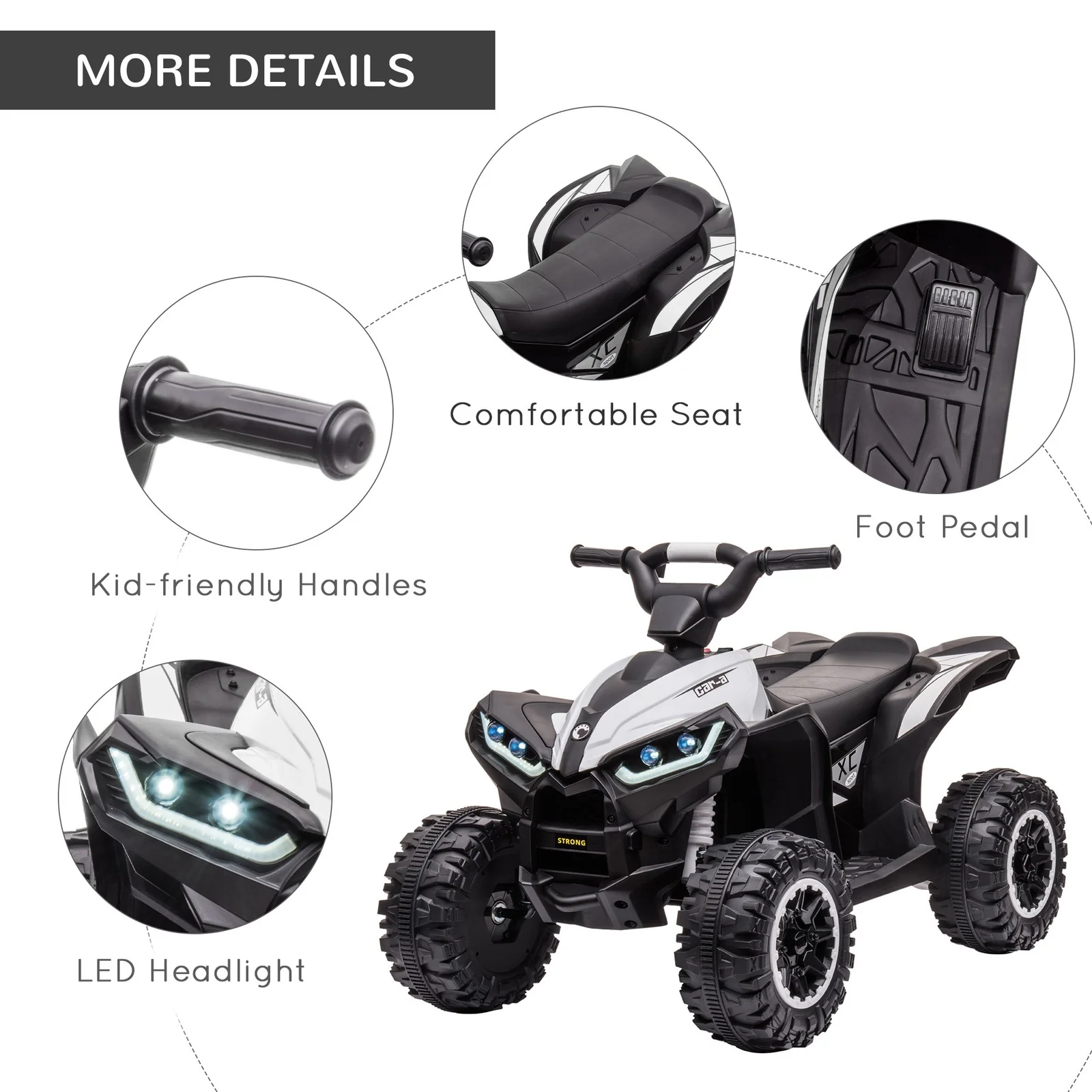 Electric Four-Wheeler Ride-On Toy with Music for Toddlers and Kids - Image 7