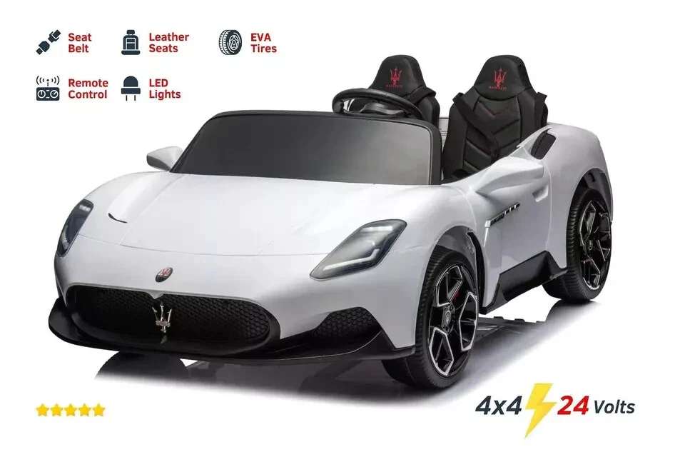 Freddo 4x4 Maserati MC20 2-Seater Ride-On Car for Kids with Music - Image 2