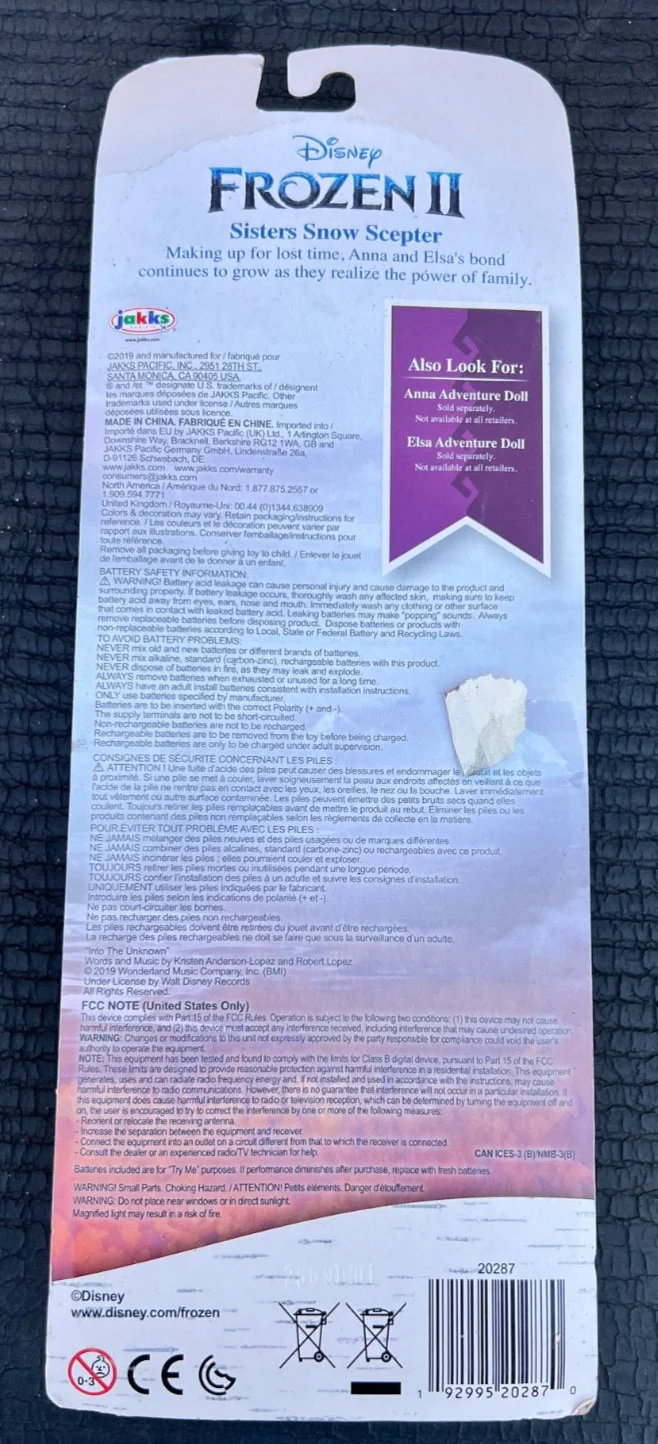 Disney Frozen 2 Snow Scepter Wand Toy - Image 2