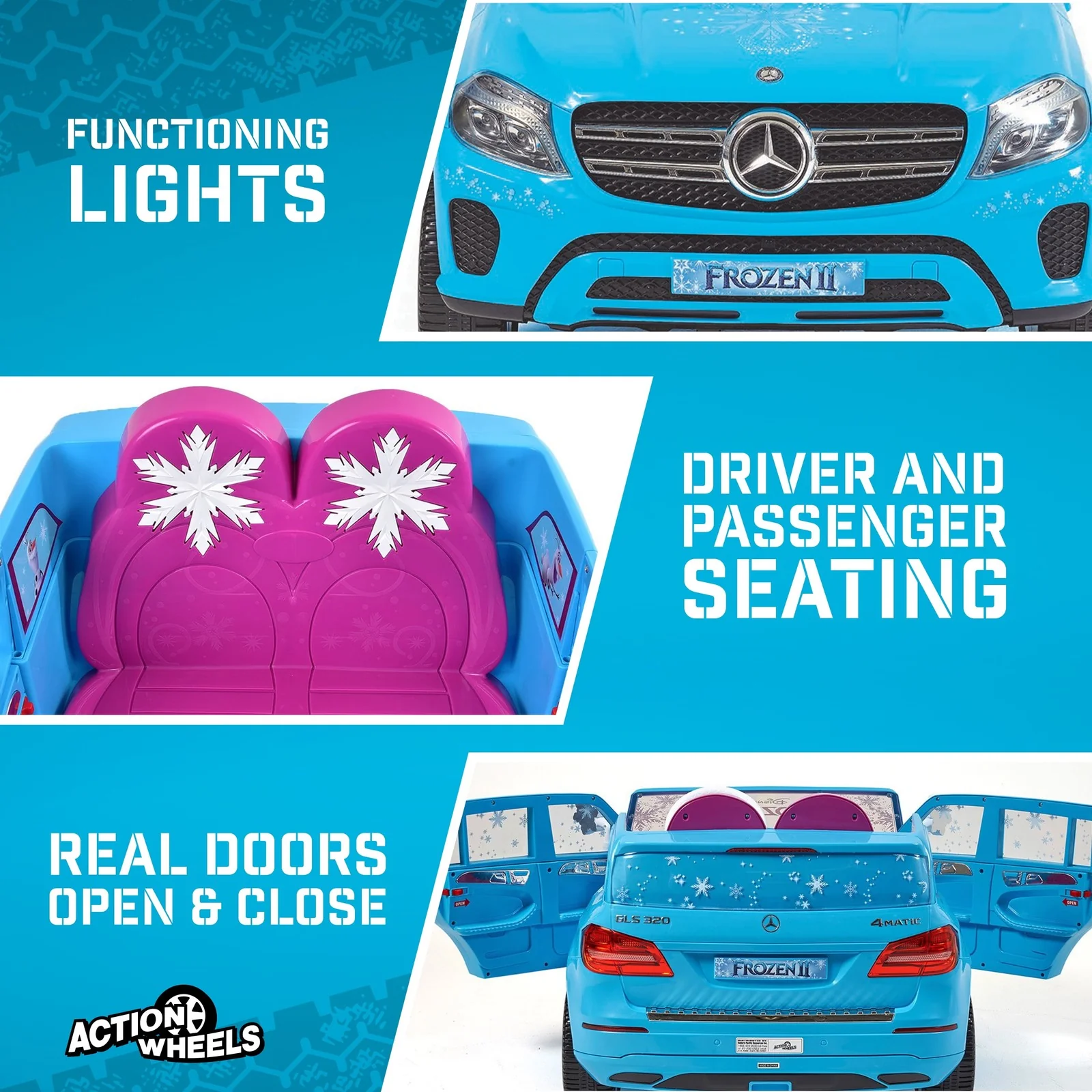 12V Battery-Powered Mercedes GLS Ride-On Car for Kids Ages 3+, Speeds up to 5 MPH - Image 3