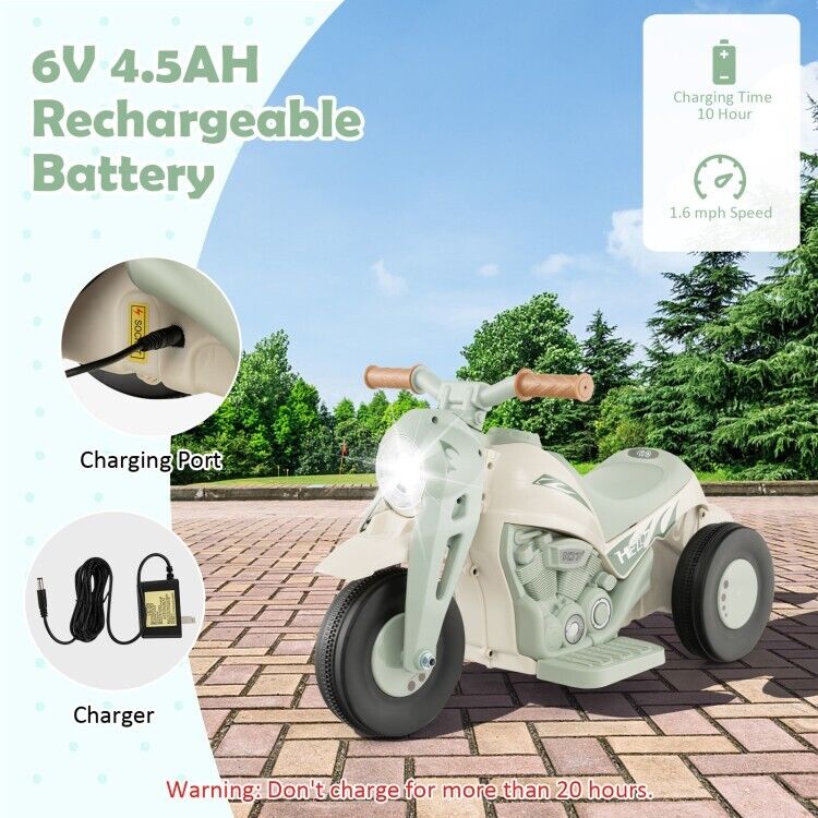 Fun and Exciting Electric Ride-On Motorcycle for Kids with Bubble Maker and Music - 6V Battery and Durable PP Wheels - Image 20
