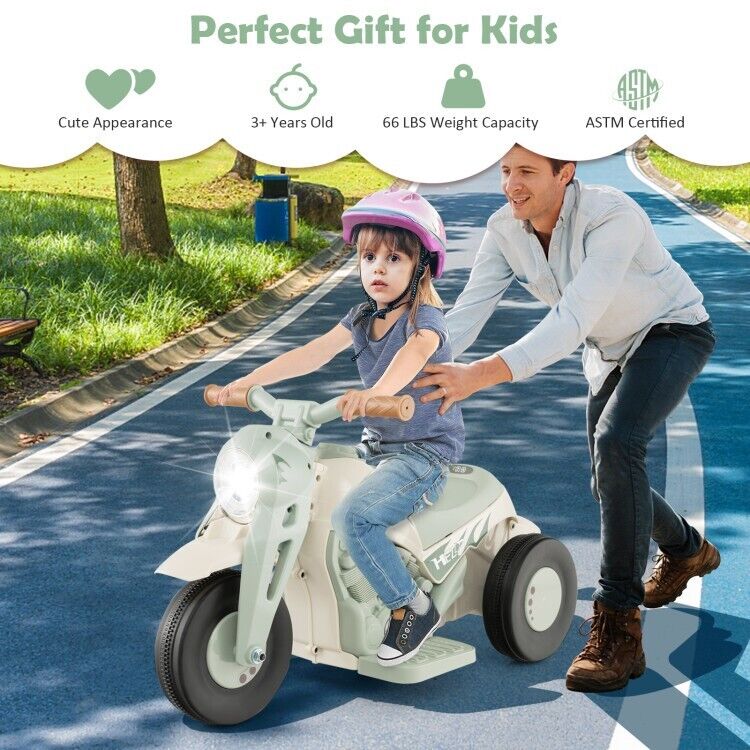 Fun and Exciting Electric Ride-On Motorcycle for Kids with Bubble Maker and Music - 6V Battery and Durable PP Wheels - Image 6