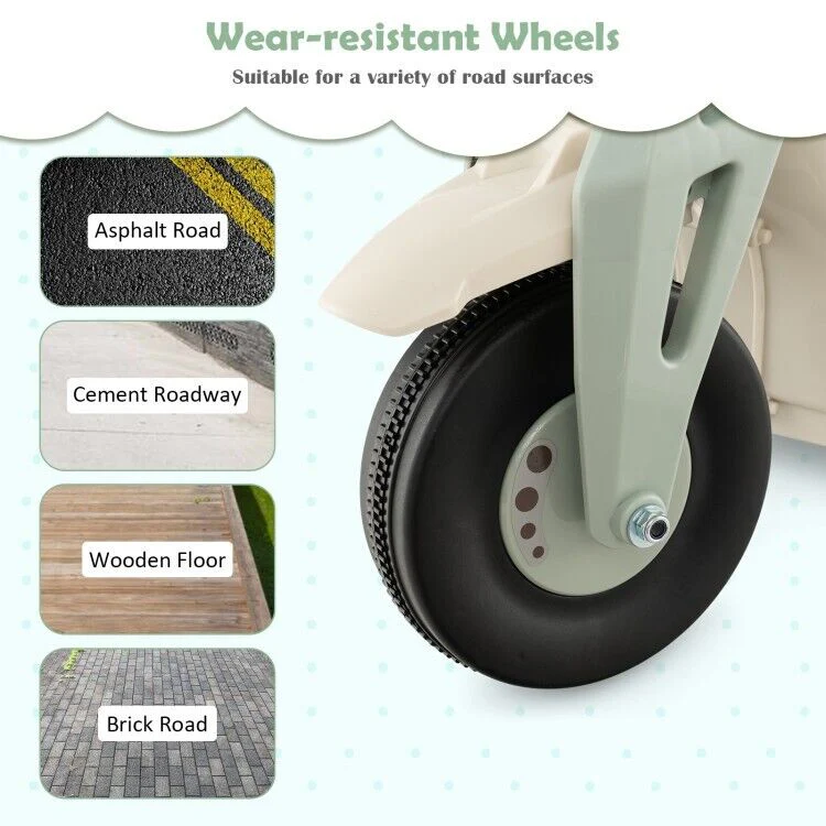 Fun and Exciting Electric Ride-On Motorcycle for Kids with Bubble Maker and Music - 6V Battery and Durable PP Wheels - Image 8