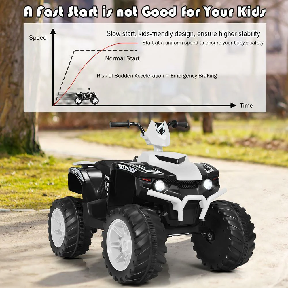 Fun and Interactive 13.6 Inch Ride-On Car for Kids Ages 3-7 with LED Lights, Music, and Adjustable Speed Settings - Image 6