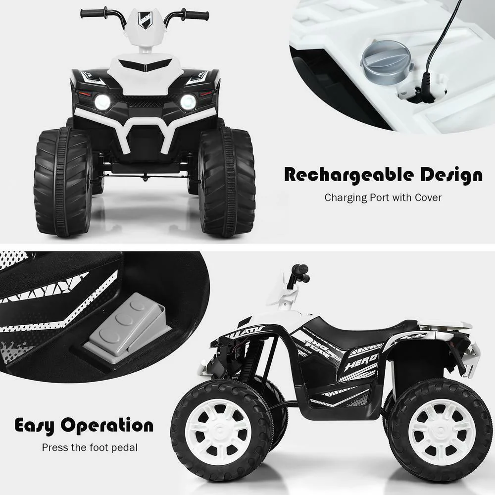Fun and Interactive 13.6 Inch Ride-On Car for Kids Ages 3-7 with LED Lights, Music, and Adjustable Speed Settings - Image 8