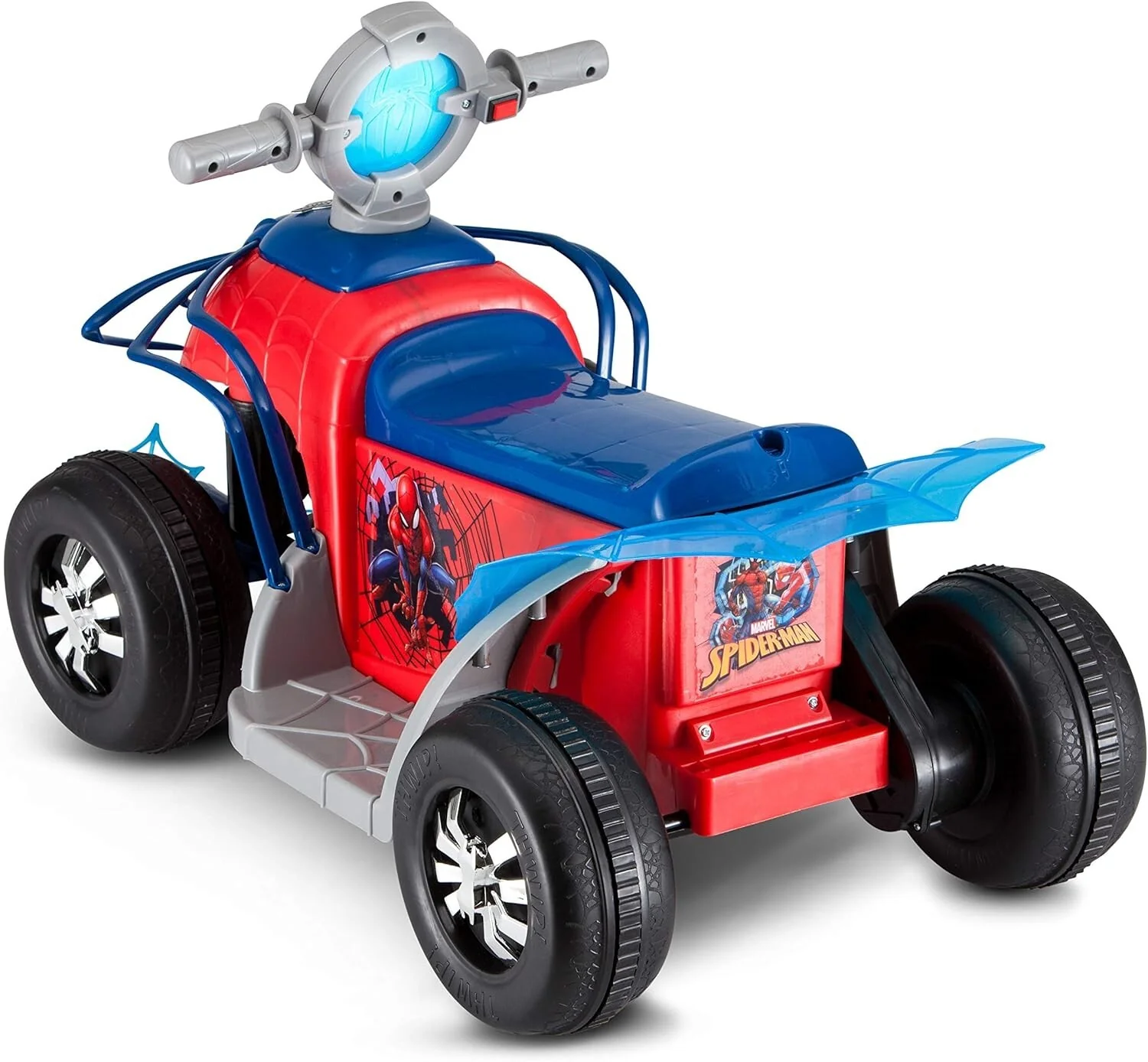 Safe Toddler Spider-Man Quad Ride-On with 6V Battery and 44 lbs Weight Limit - Image 10