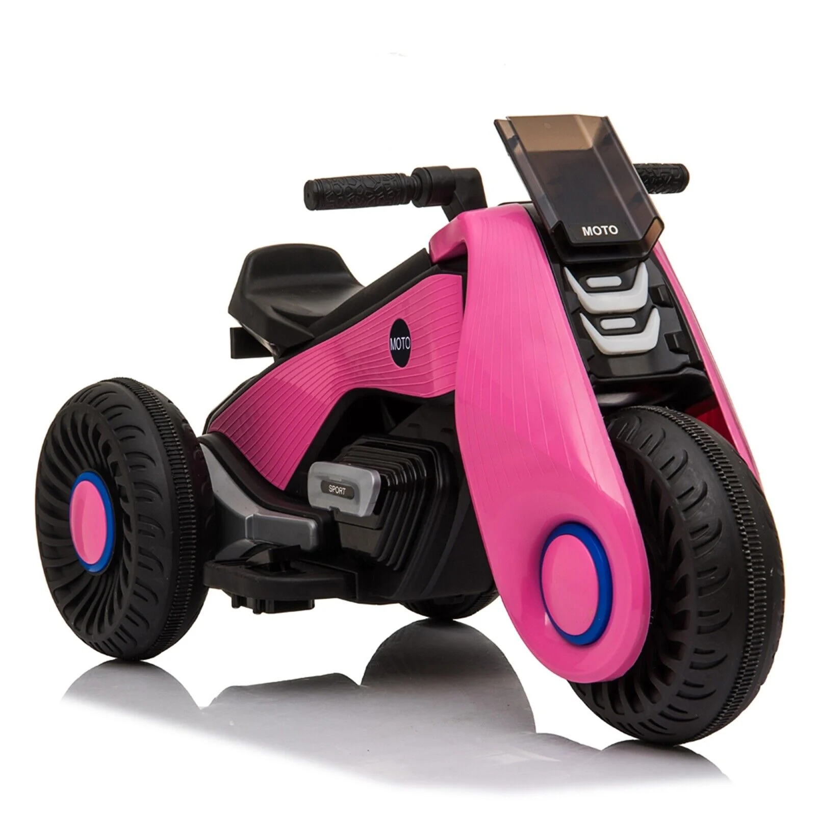 Fun and Stylish Pink Electric Motorcycle for Kids with USB Music - Perfect Birthday Gift for Girls! - Image 10