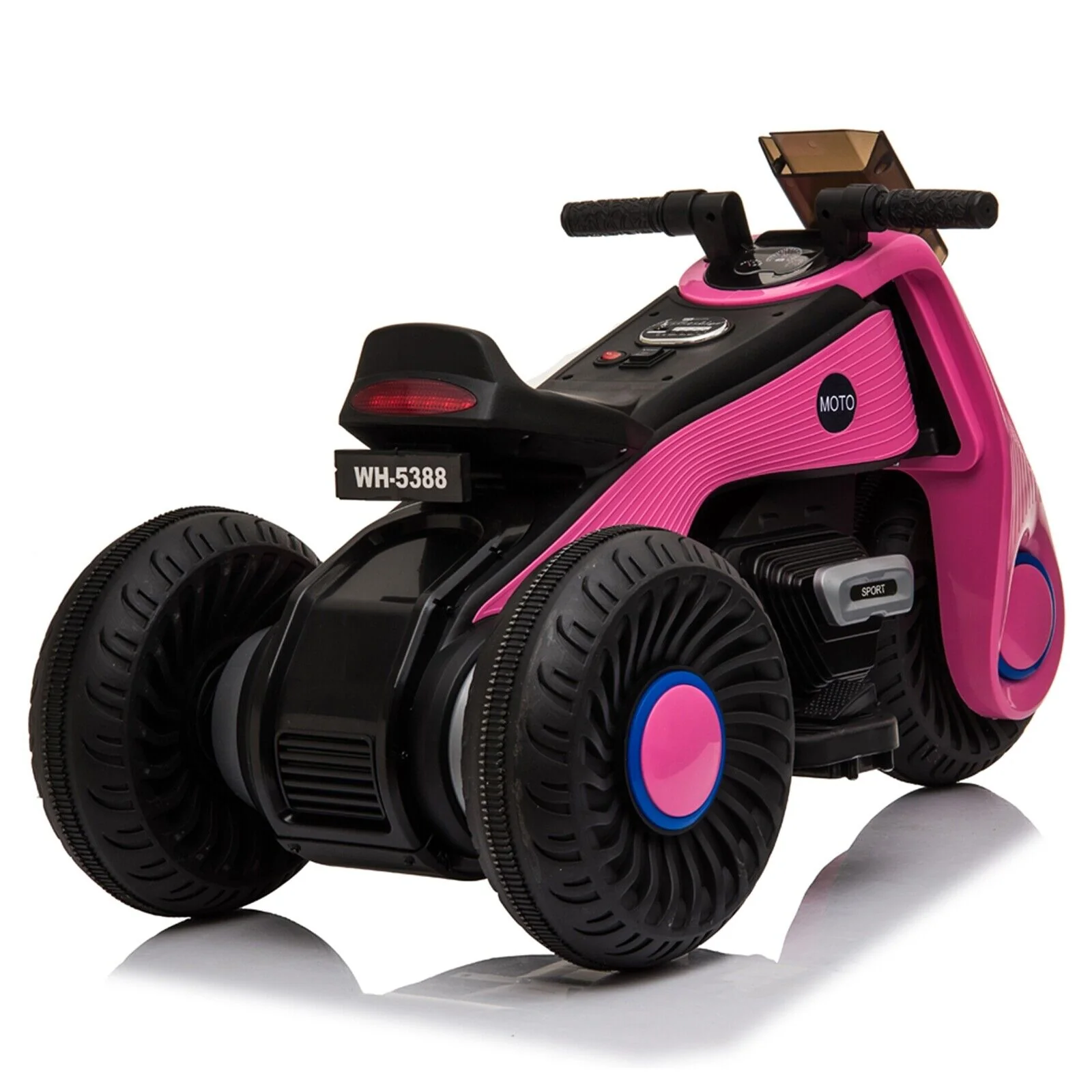 Fun and Stylish Pink Electric Motorcycle for Kids with USB Music - Perfect Birthday Gift for Girls! - Image 12