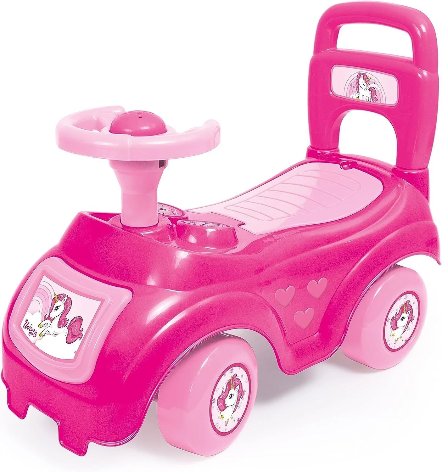 Joyful Pink Unicorn Ride-On with Storage - Ideal for Energetic Toddlers - Image 3