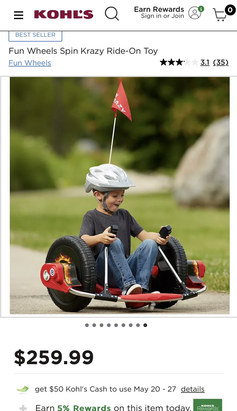 Krazy Spin Wheels Ride-On Toy for Active Play - Image 2