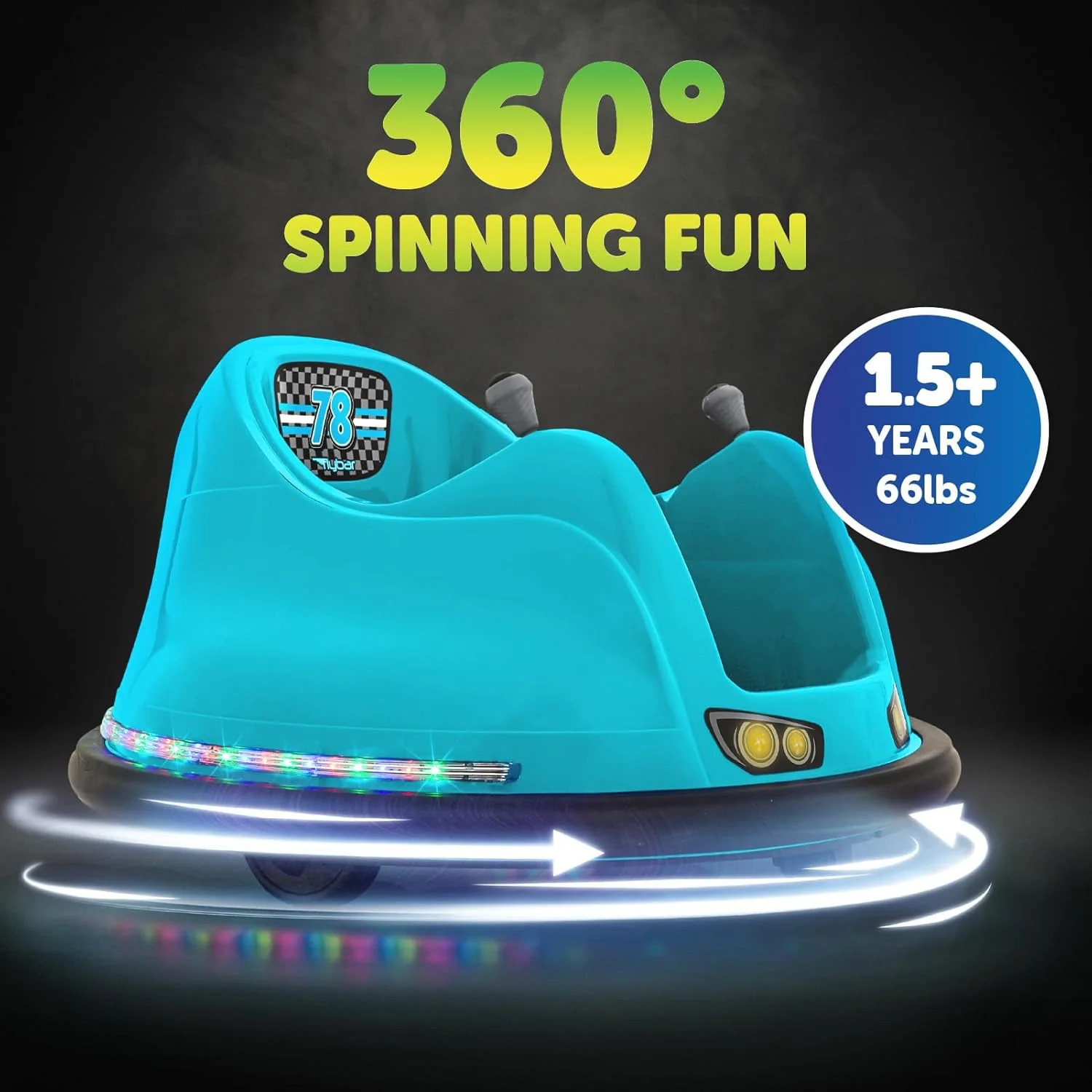 6V Electric Bumper Car Ride-On Toy for Toddlers and Kids Age 1+ - Image 3