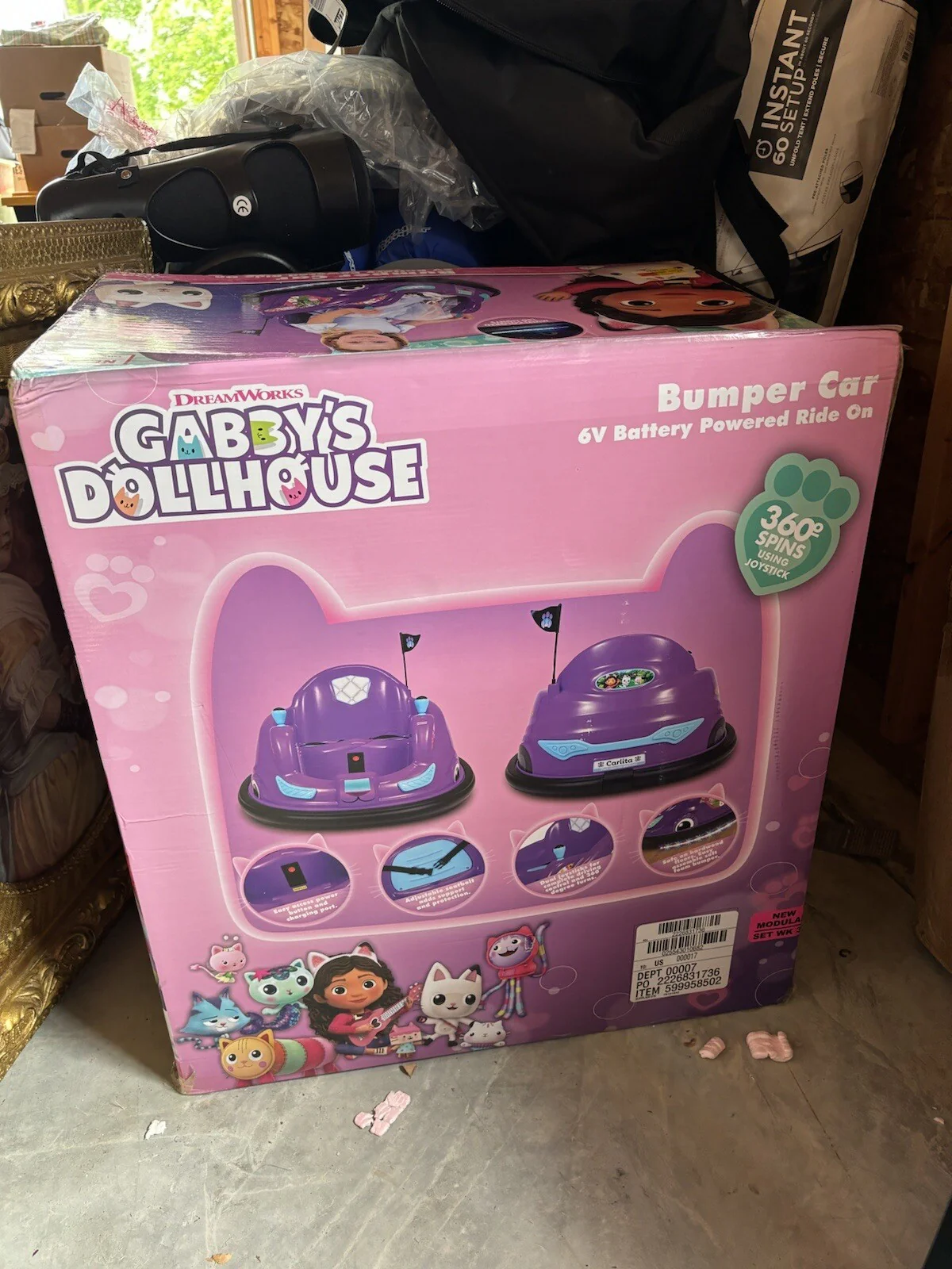 Gabby’s Dollhouse 6V Electric Battery-Powered Bumper Ride-On Car - Image 2
