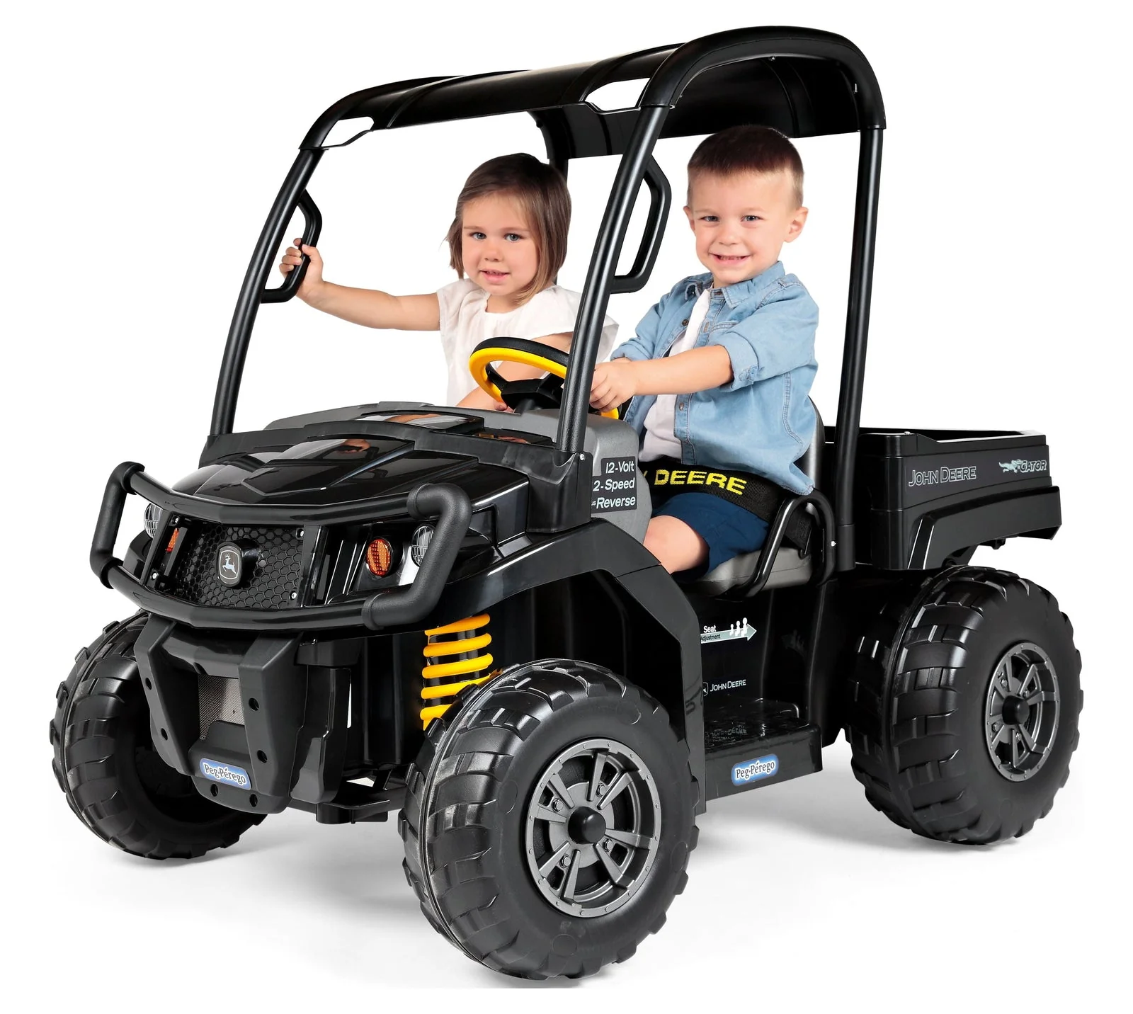Midnight Black 12 Volt Battery-Powered Ride-On Gator XUV Toy