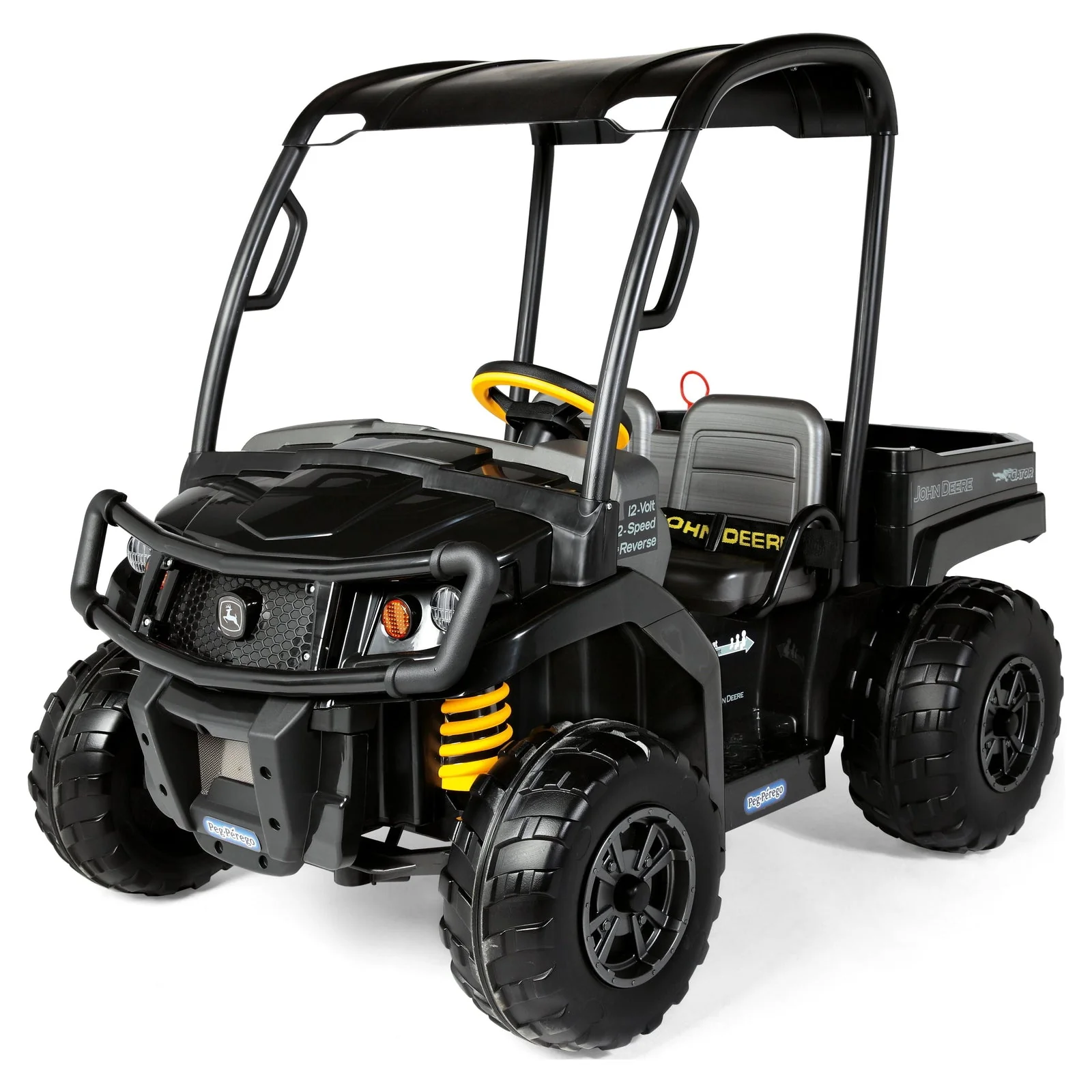Midnight Black 12 Volt Battery-Powered Ride-On Gator XUV Toy - Image 2