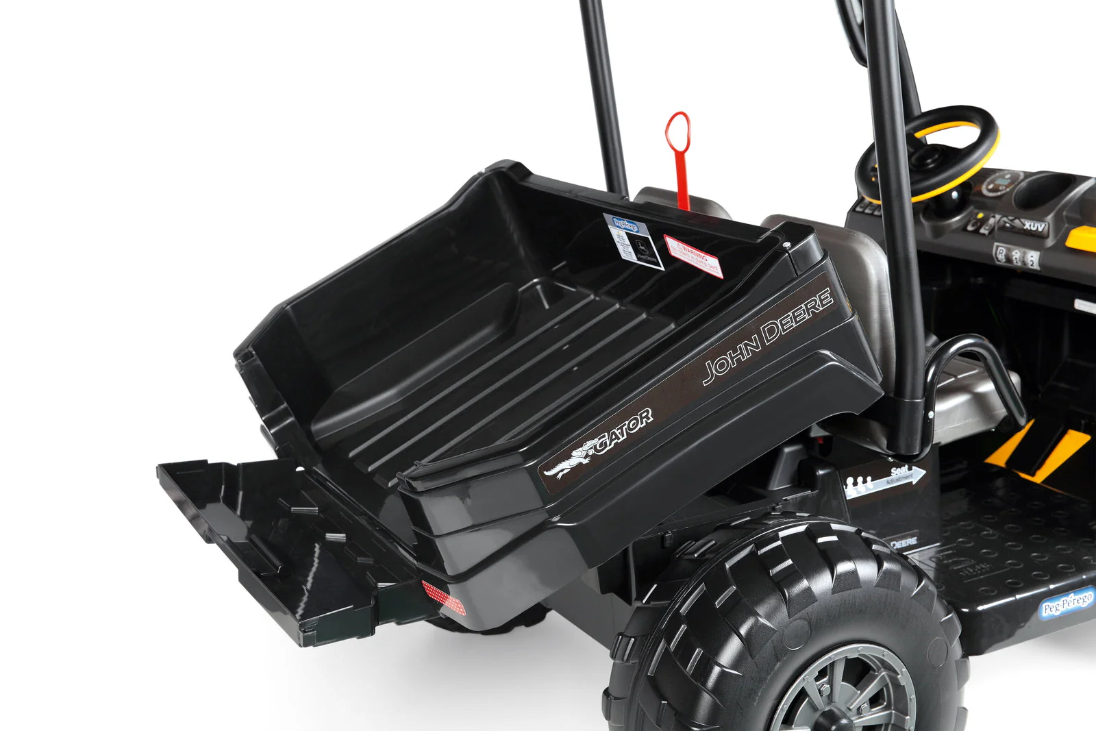 Midnight Black 12 Volt Battery-Powered Ride-On Gator XUV Toy - Image 4