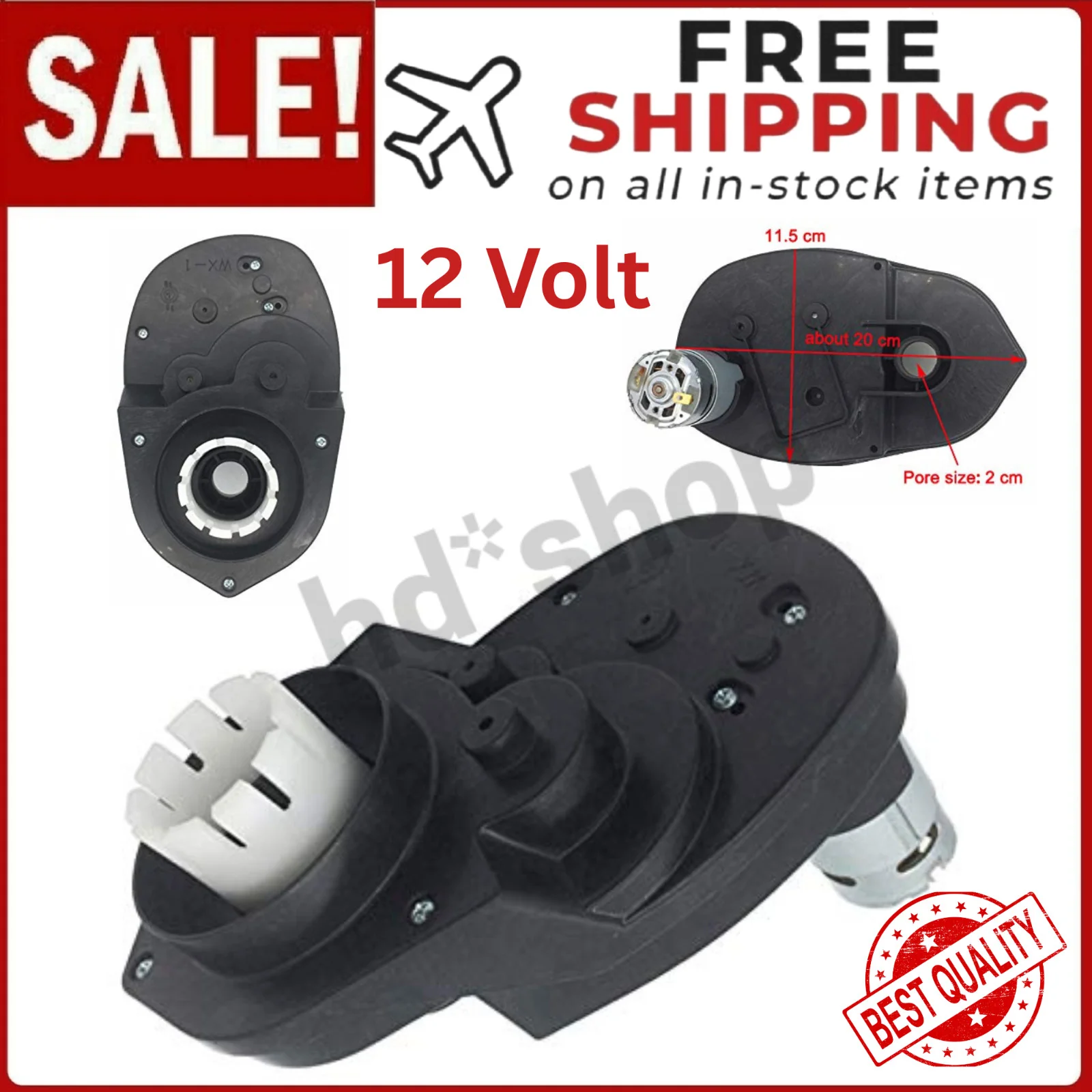 12V 30000RPM Gearbox and Motor for Power Wheels Dune Race Ford - Image 25