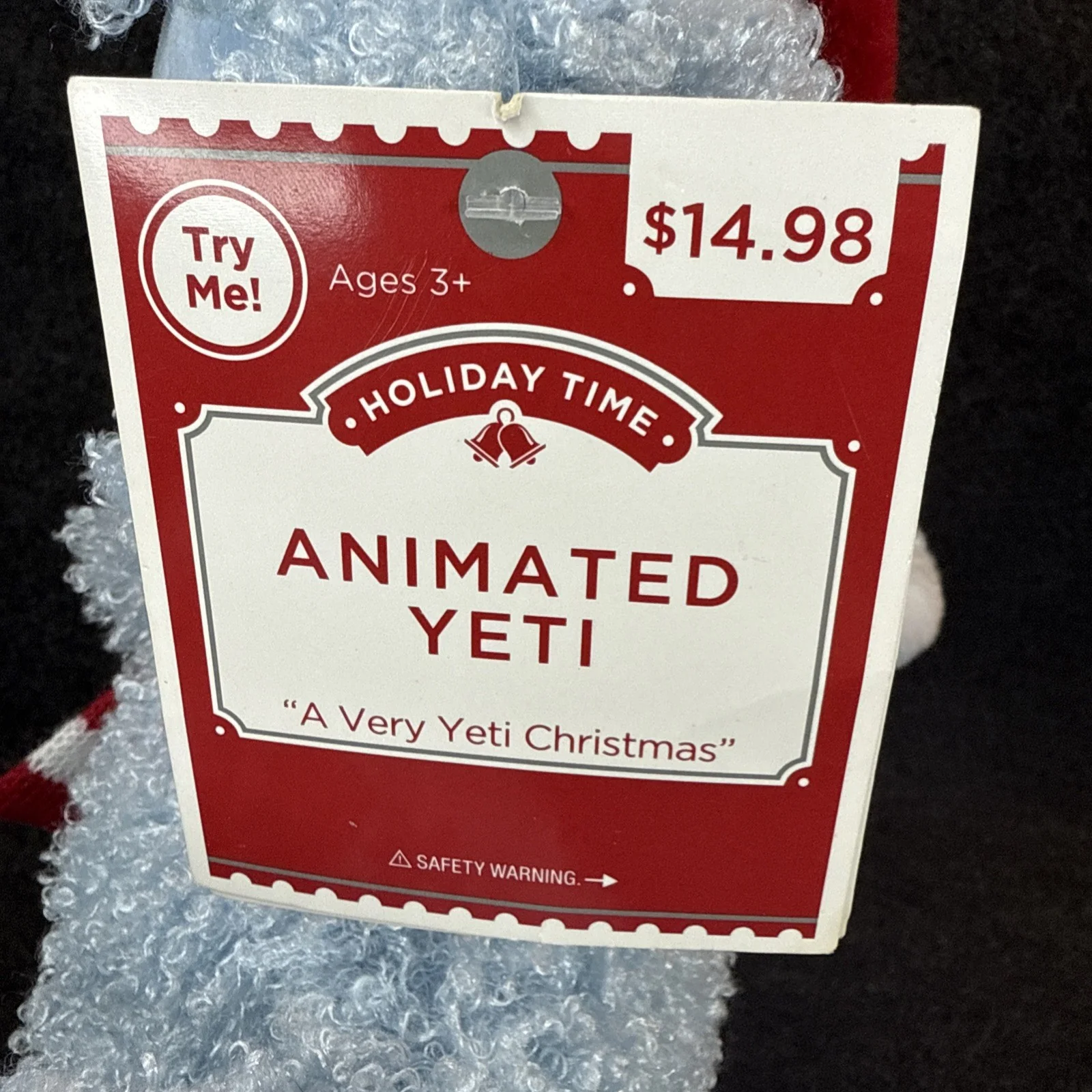 Gemmy 13” Blue Yeti Monster Singing and Dancing Christmas Decoration - Image 10
