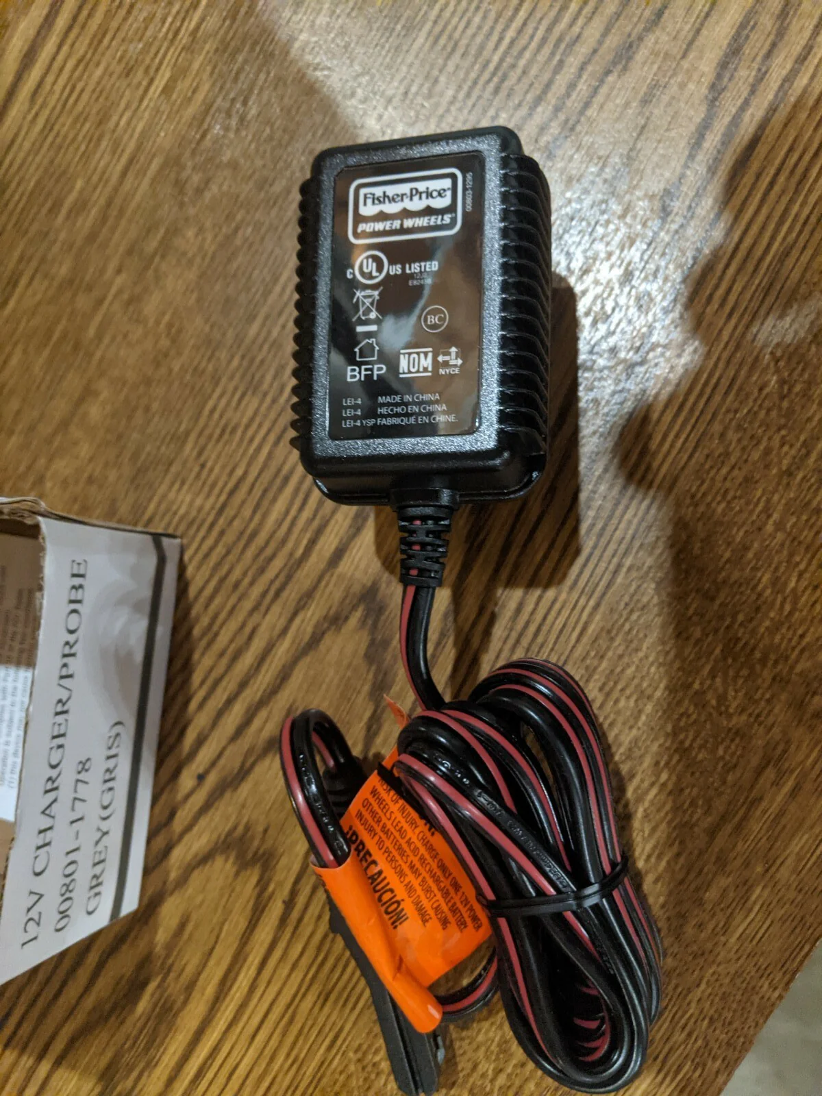 12V Power Wheels Toy with Battery and Charger, Model 00801-1778, New in Box