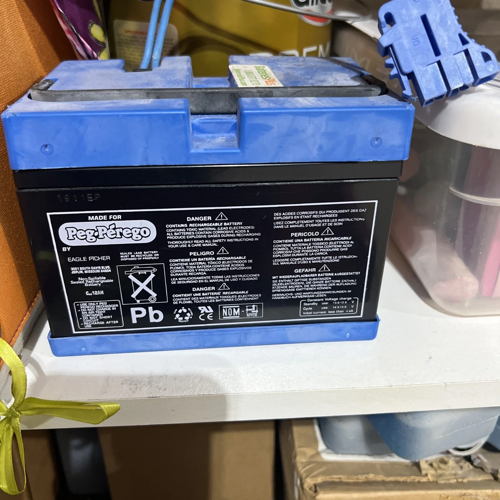 12-Volt Replacement Battery for 2-Speed Ride-On Vehicles - Image 4