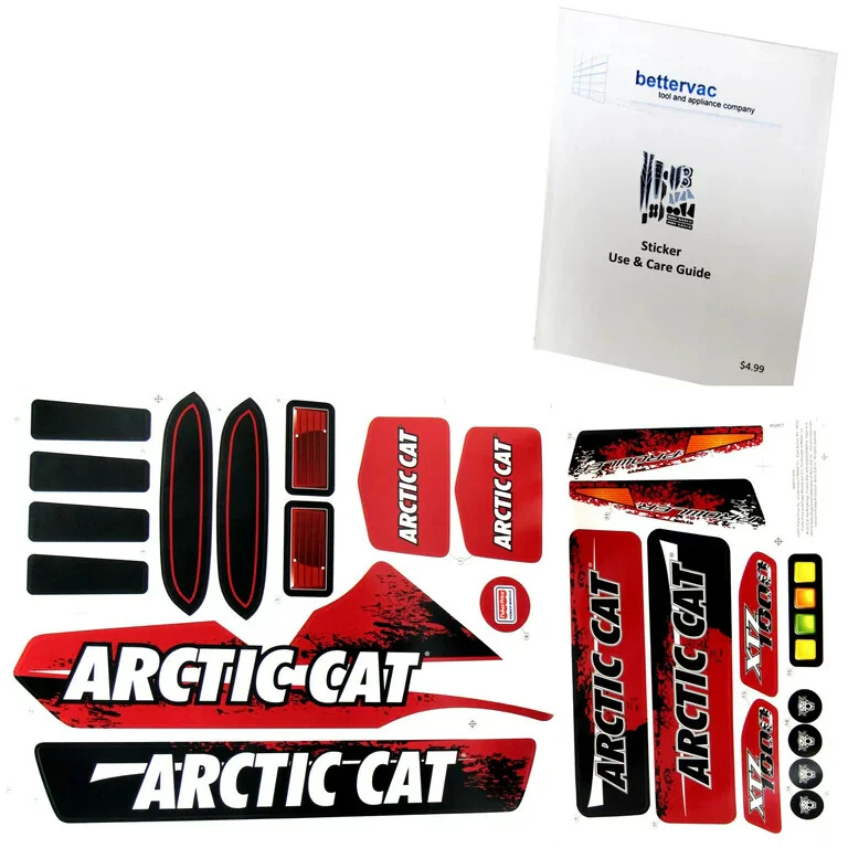 Power Wheels Assorted Decal Sheet for Arctic Cat Models Genuine - Image 5
