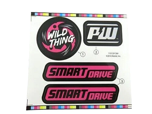 Power Wheels Decal Sheet #3900-4602 for Wild Thing Model DNM22
