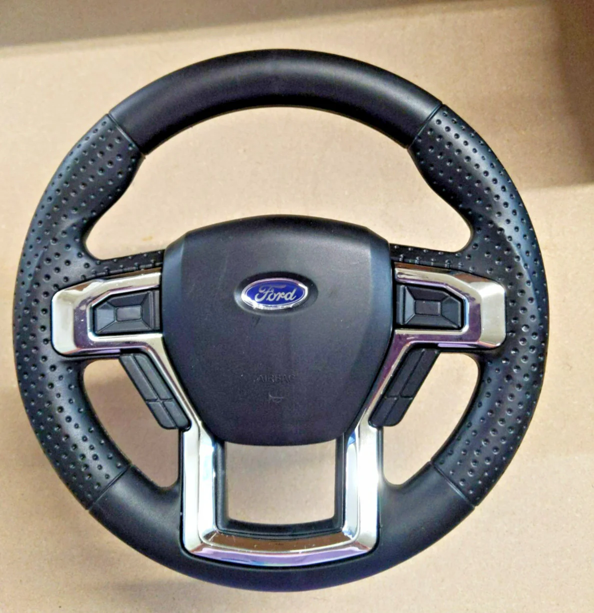 24V Electronic Steering Wheel with Wiring for Kids Ford F450 Toy Truck - Image 4