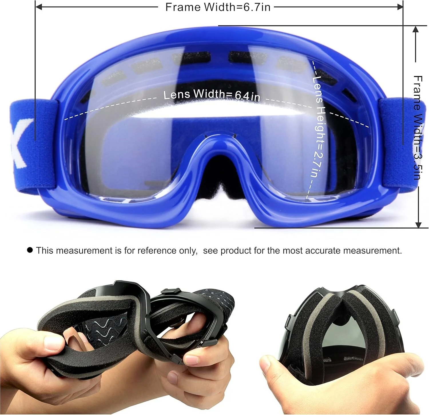 Youth Anti-Fog Impact-Resistant ATV and Off-Road Dirt Bike Goggles for Kids - Image 3