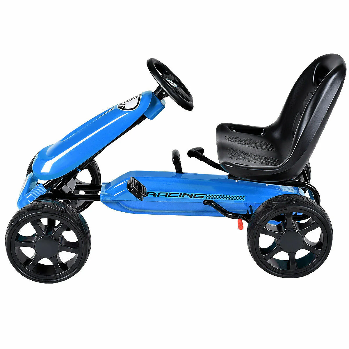 Kids Pedal-Powered 4-Wheel Ride-On Racer Car Stealth Design - Image 8