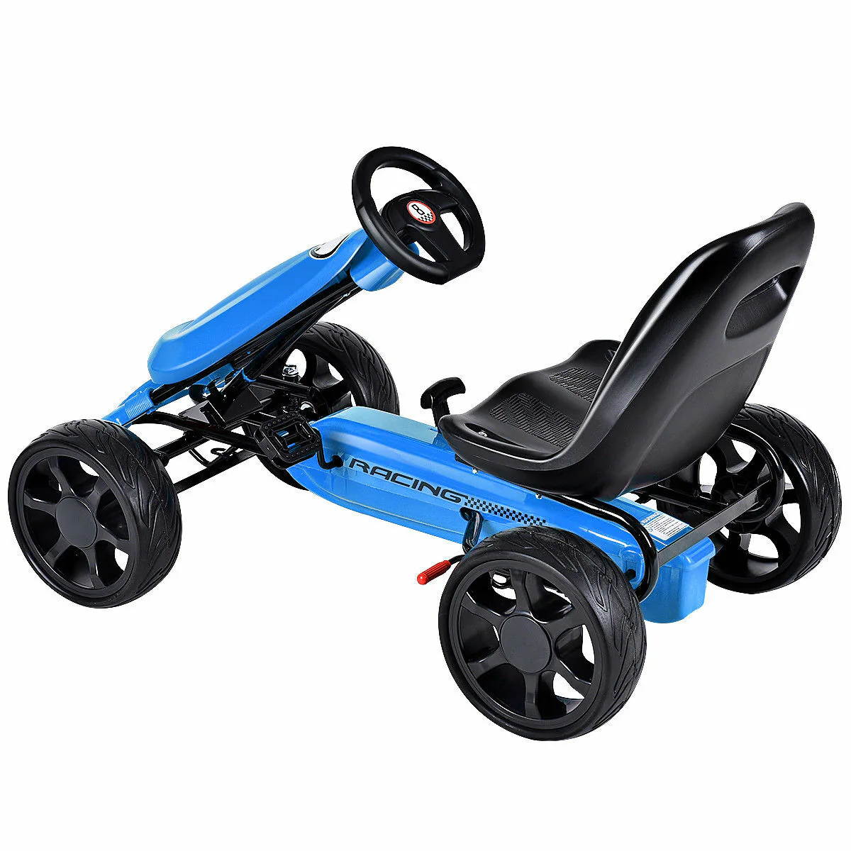 Kids Pedal-Powered 4-Wheel Ride-On Racer Car Stealth Design - Image 9