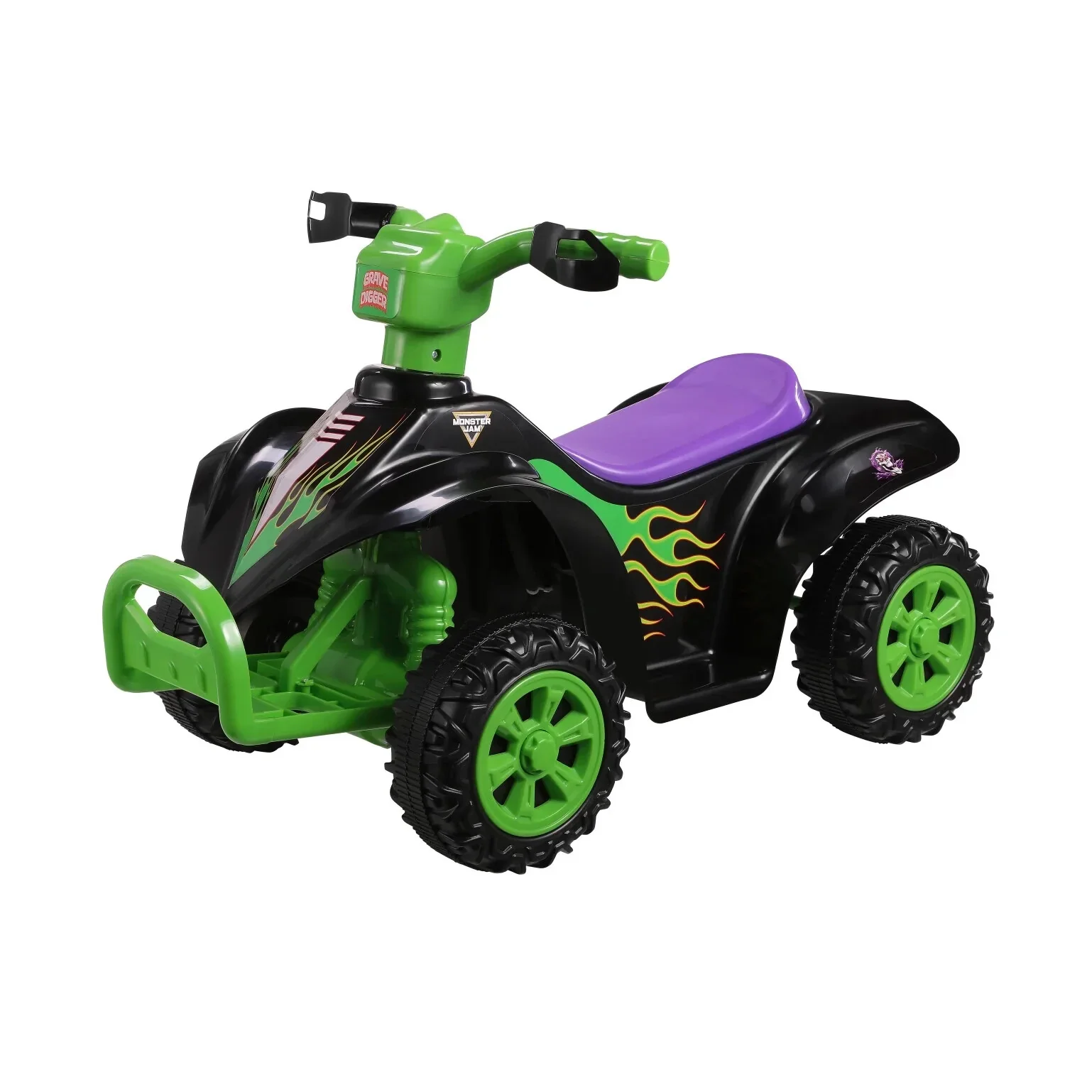 Grave Digger 6V Battery-Powered Monster Truck Quad for 18+ Month Kids