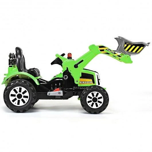 Green 12V Battery-Powered Kids Ride-On Dumper Truck - Image 5