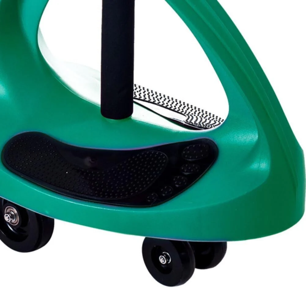 Green Wiggle Car Pedal-Free Ride-On Toy for Kids Indoor and Outdoor Use - Image 8