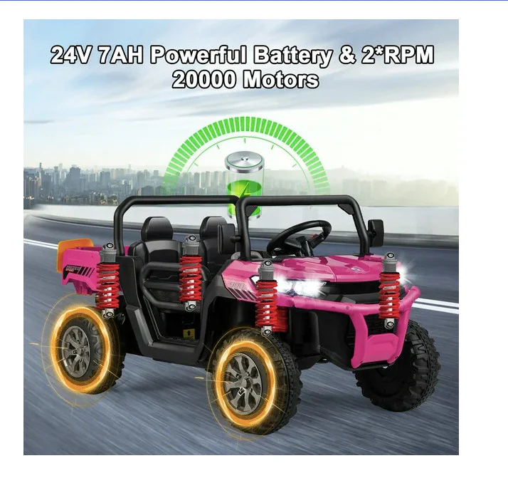 24V Electric Kids Ride-On Dump Truck with Remote Control and 2-Seater Capacity - Image 2