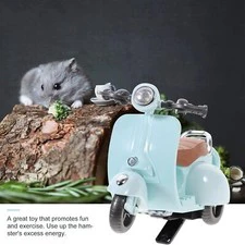 Rotating Hamster and Guinea Pig Motorbike Cage with Hideout and Accessories - Image 3