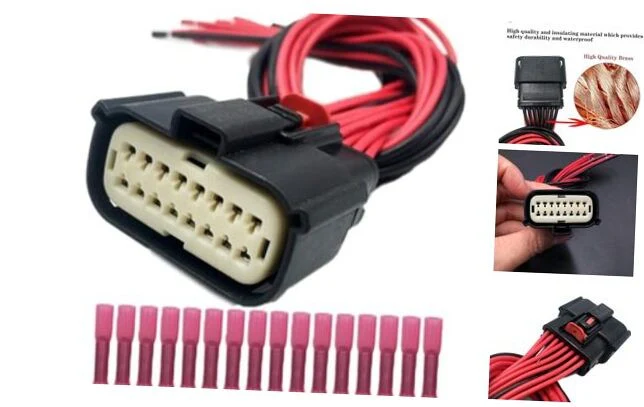 Headlight Wiring Harness Connector Plug Pigtail Compatible with Dodge Challenger