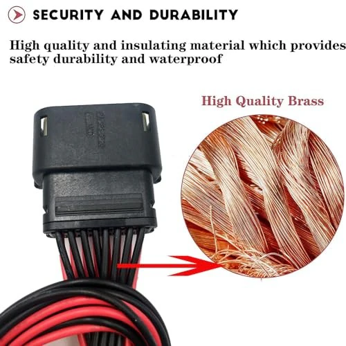Headlight Wiring Harness Connector Plug Pigtail Compatible with Dodge Challenger - Image 3