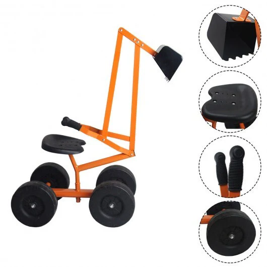 Robust Kids Ride-on Sand Excavator Digger Vehicle - Image 5