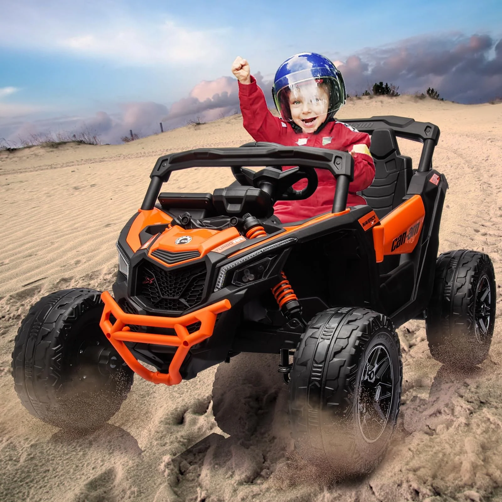 12V 7AH Electric Off-Road UTV Ride-On Car for Kids with Remote Control - Image 10