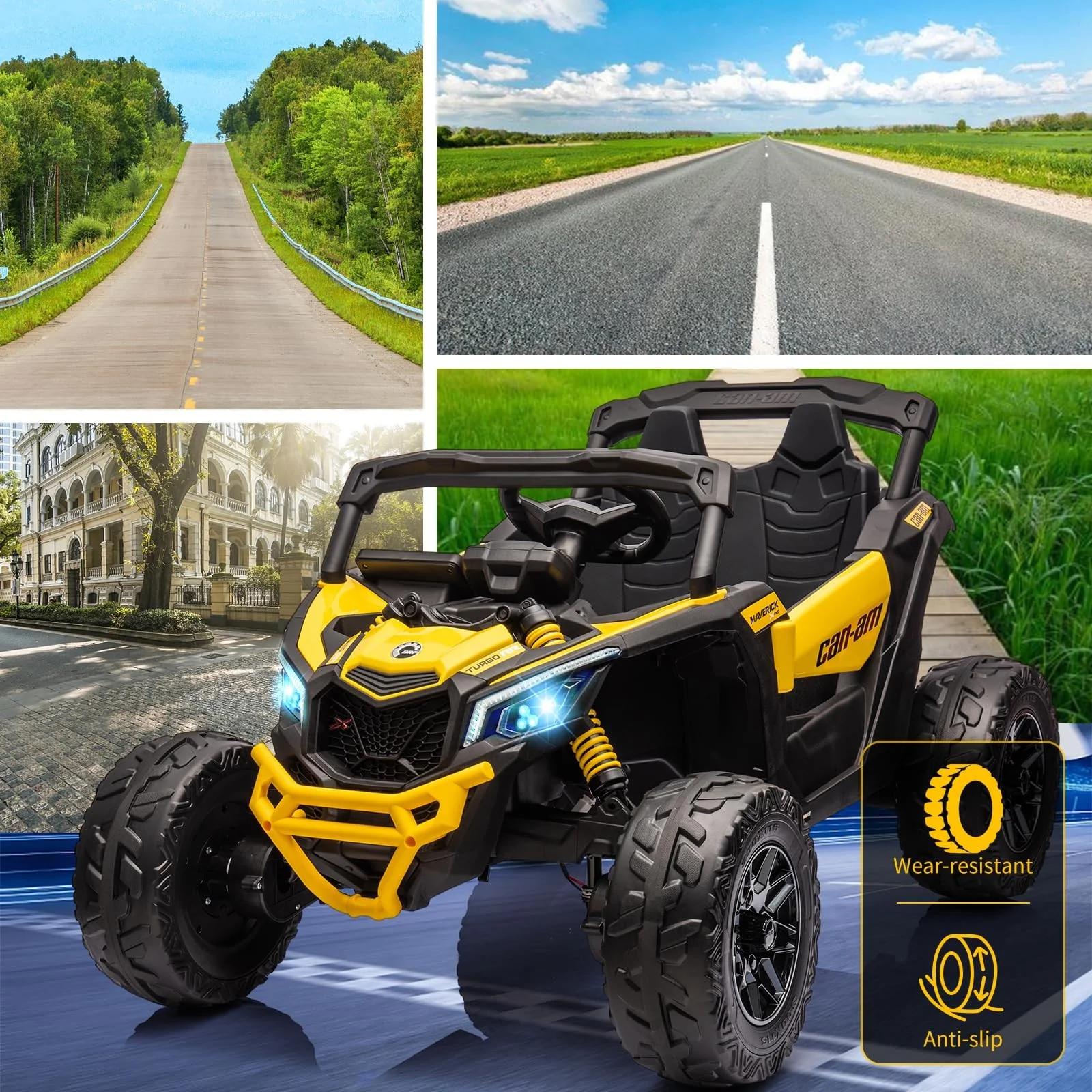 12V 7AH Electric Off-Road UTV Ride-On Car for Kids with Remote Control - Image 16